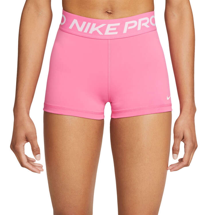 Nike Pro Womens 365 3 Inch Shorts Pink XXS, Pink, rebel_hi-res
